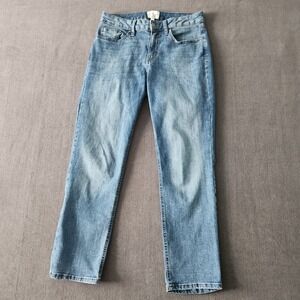 Daily Ritual Jeans Womens Size 27 Girlfriend Fit Stretch Light Wash Crop Modern